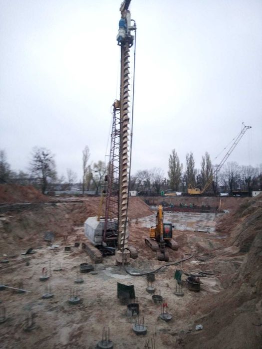 Буріння свай під фундамент | Влаштування пальових полів
