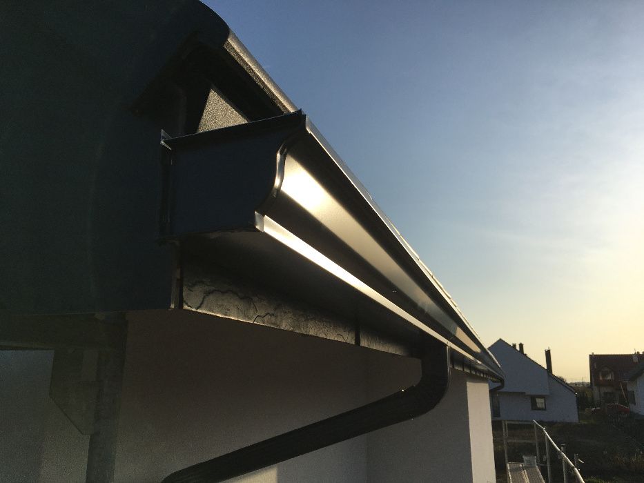 Rynny aluminiowe bez łączeń, ciągłe, ciagnione, taniej niż galeco