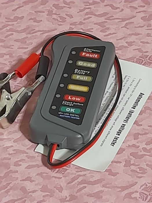 Тестер АКБ емкости автомобильного аккумулятора, генератора