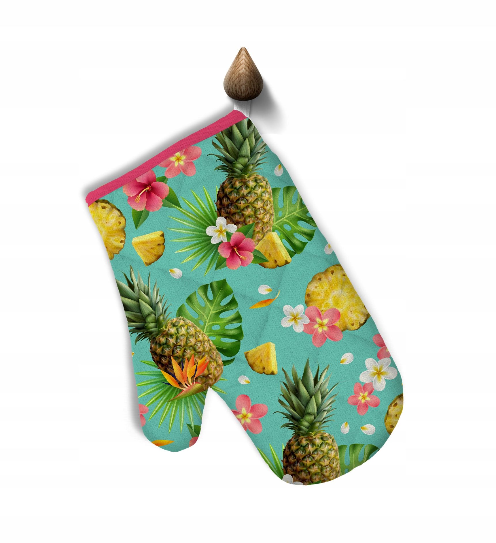 Fartuch kuchenny 65x75 Sweet Pineapple ananas mięt