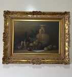 Quadro estilo barroco com moldura dourada