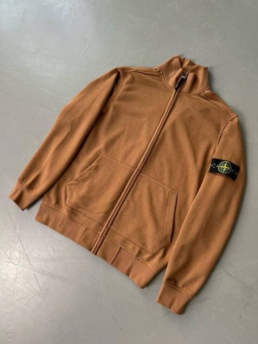 Чорна casual олімпійка на змійці Стон Айленд Stone Island Кофта Стонік