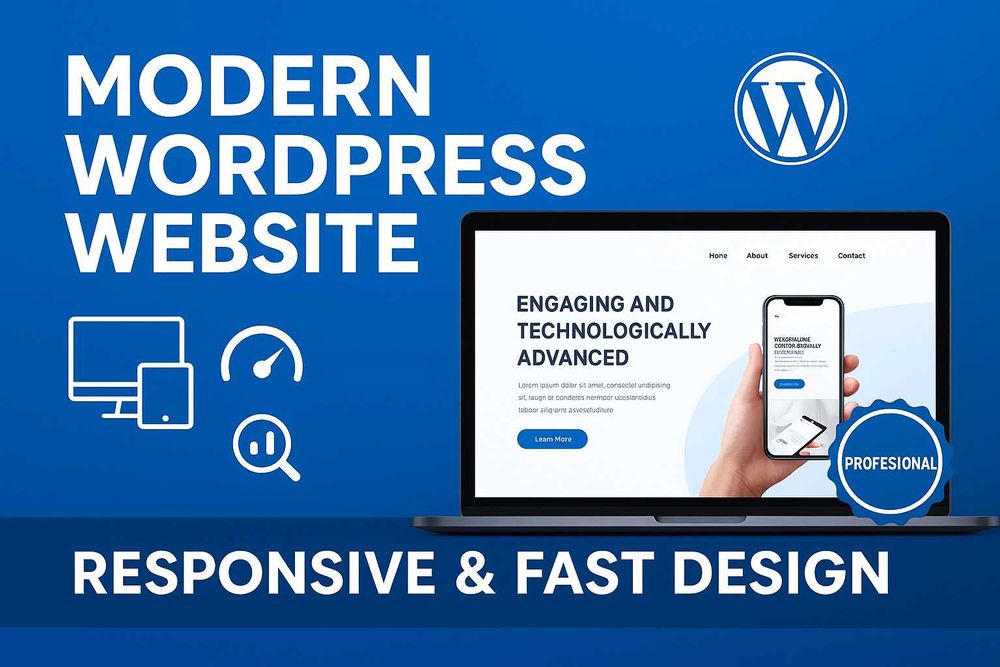 Criação de Website Profissional em WordPress – Rápido e Responsivo