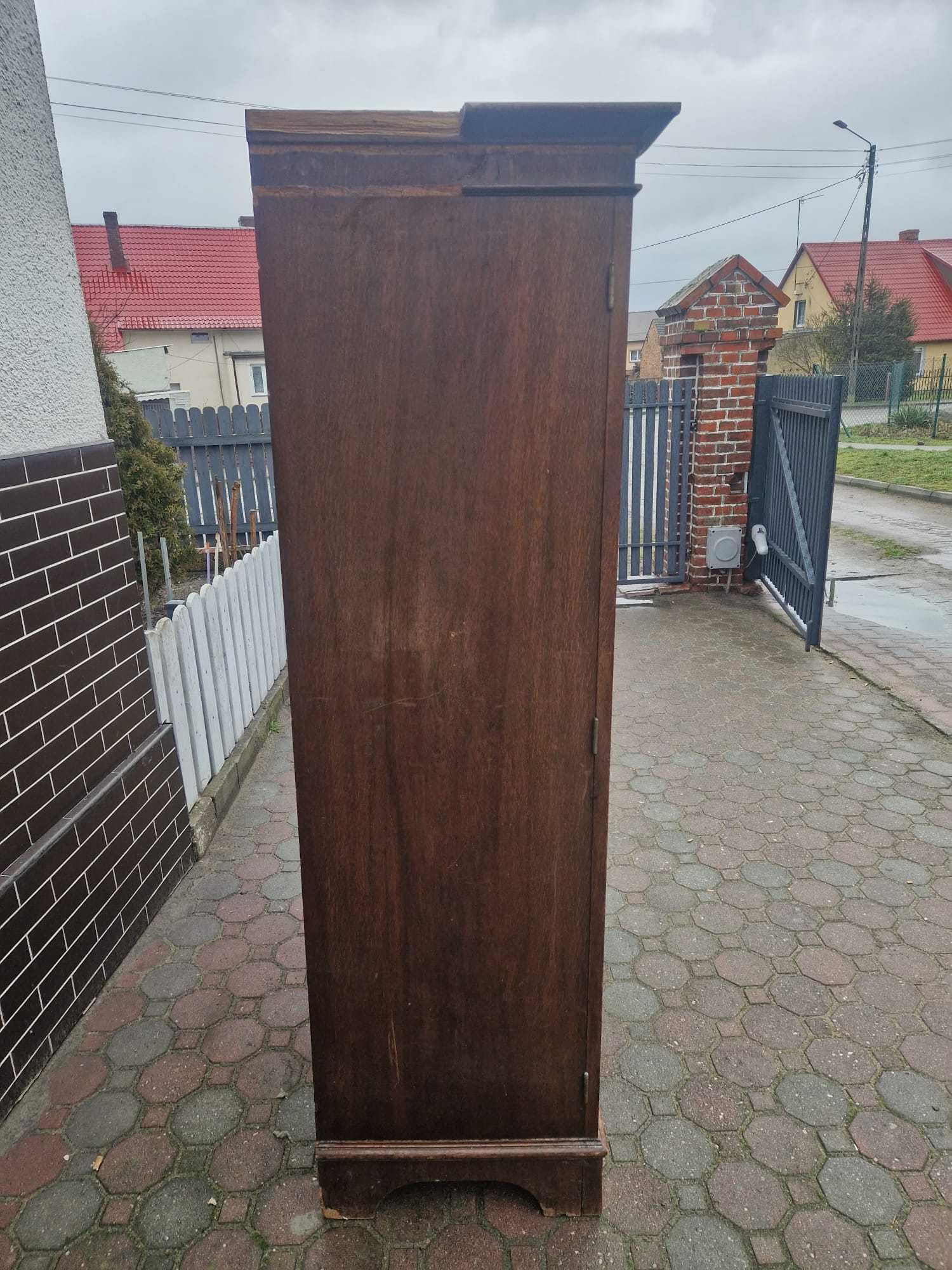 Szafa antyczna drewniana antyk drewno szafa rzeźbiona dwudrzwiowa
