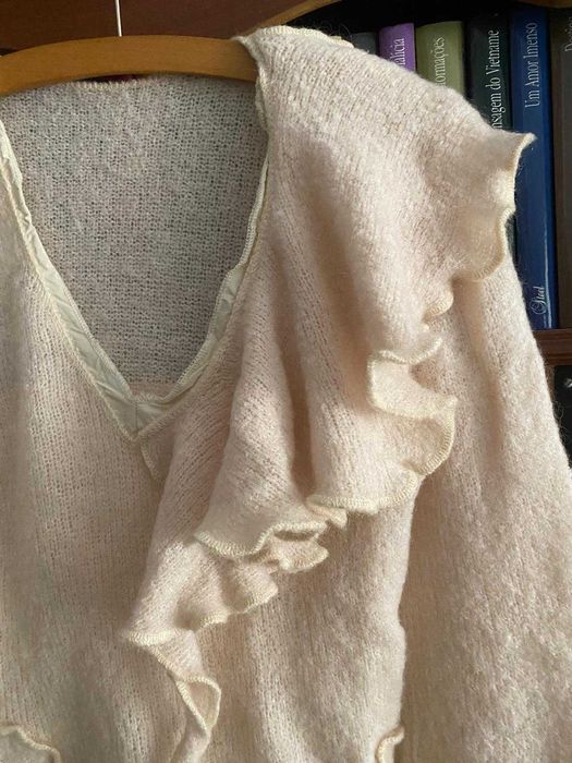 Camisola com folho italiana