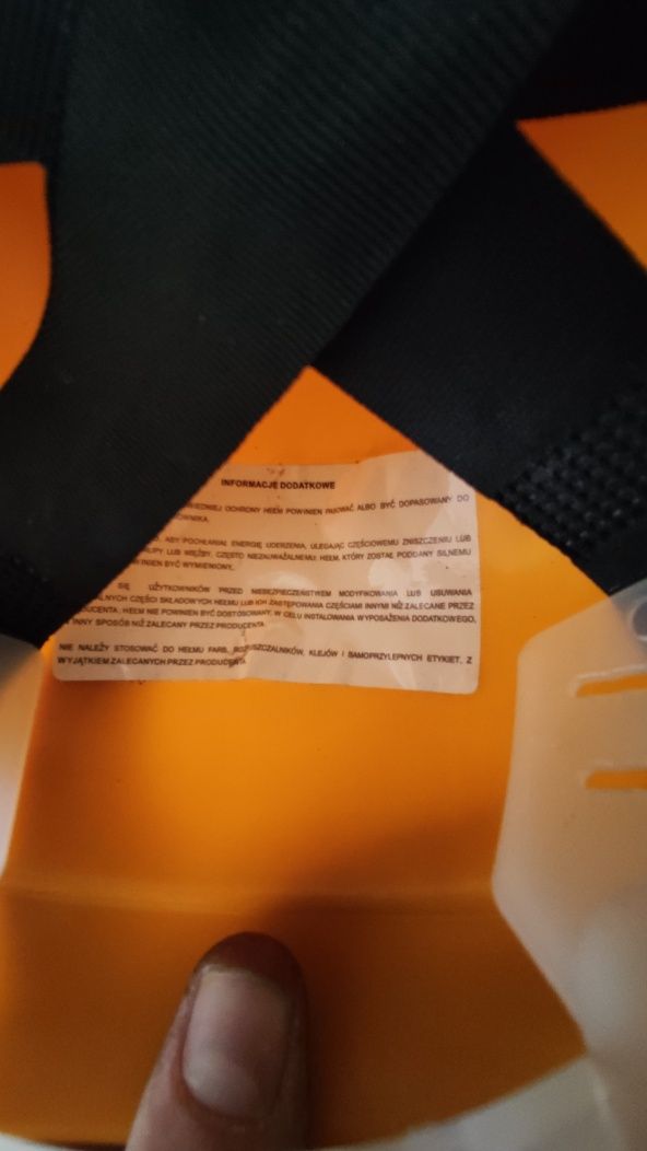 Kask, hełm przemysłowy ochronny, Nowy
