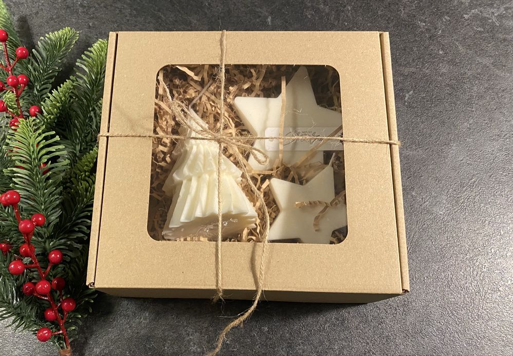 Zestawy swiąteczne z świec sojowych