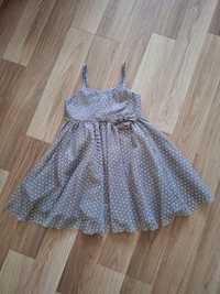 H&M tiulowa w groszki sukienka rozmiar 104 cm