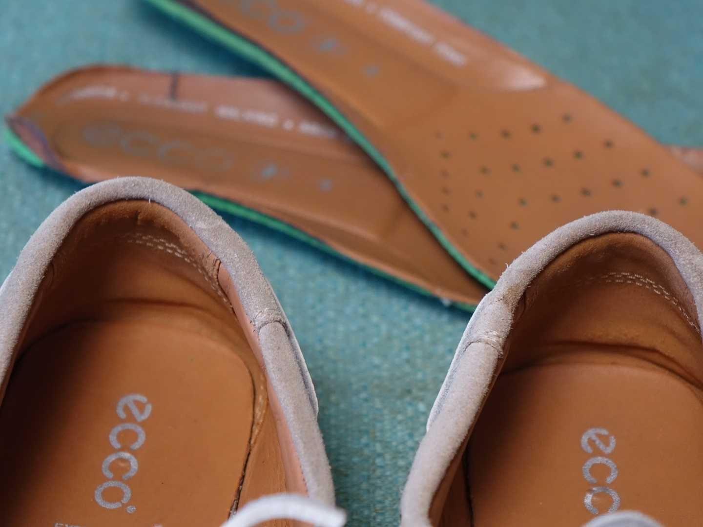 Замшеві чоловічі мокасини ECCO туфлі топ-сайдери 44р 29см EUR44 Ориг.