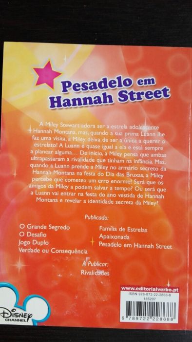 Hannah Montana e High School Musical livros e guarda chuva