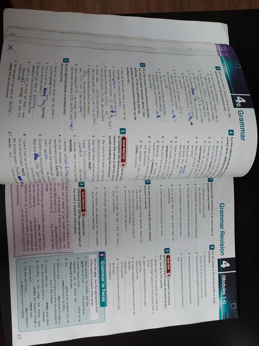 Onscreen workbook and grammar book b1+/b2