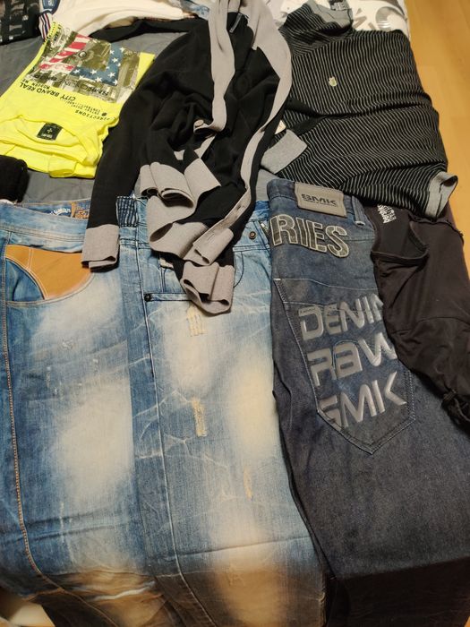 Lote de roupa nova e usada