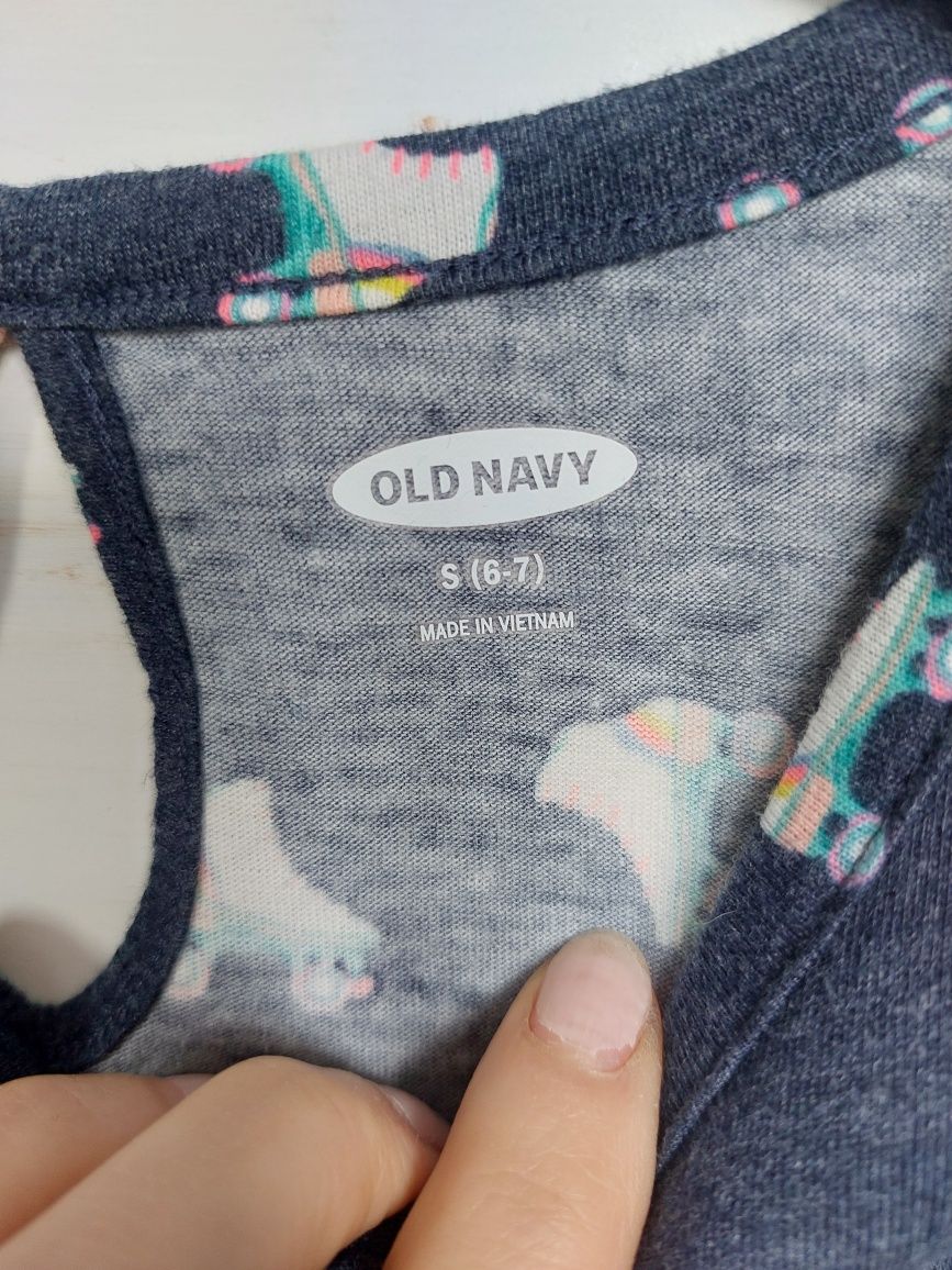 Letnia bawelniana sukienka wrotki Old Navy 6/7 lat.