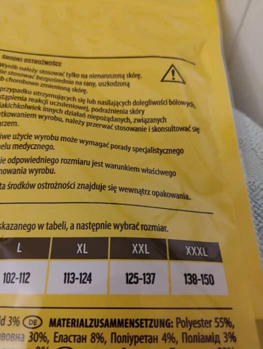 Uniwersalny pas brzuszny z zapięciem XXXL Pani Teresa Medica