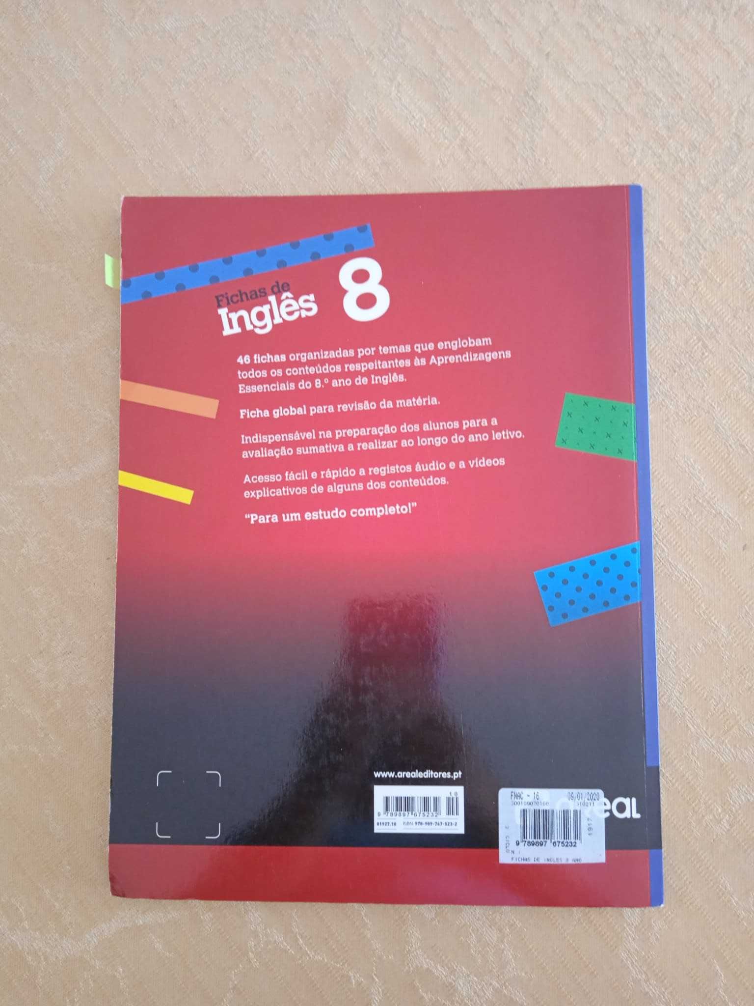 Fichas de Inglês 8 - 8.º Ano (NOVO)