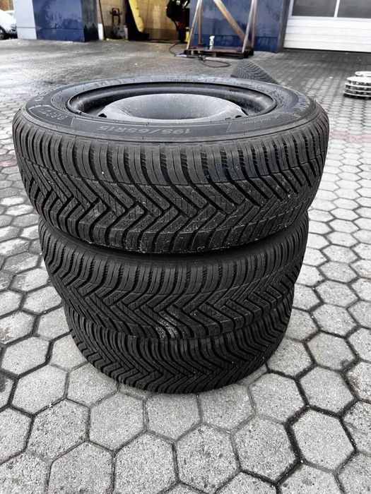 2 szt Citroën/Peugeot Koła stalowe felgi + opona całoroczna 4x108