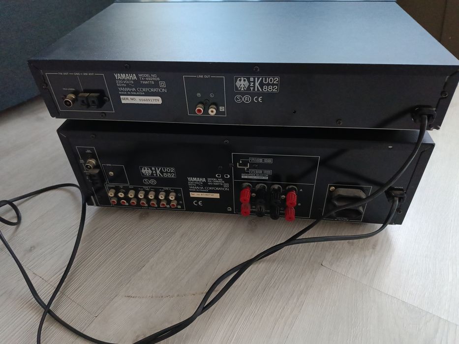 Zestaw Yamaha RX-396RDS + TX-492RDS RDS sprawny stereo. Wysyłka Gratis