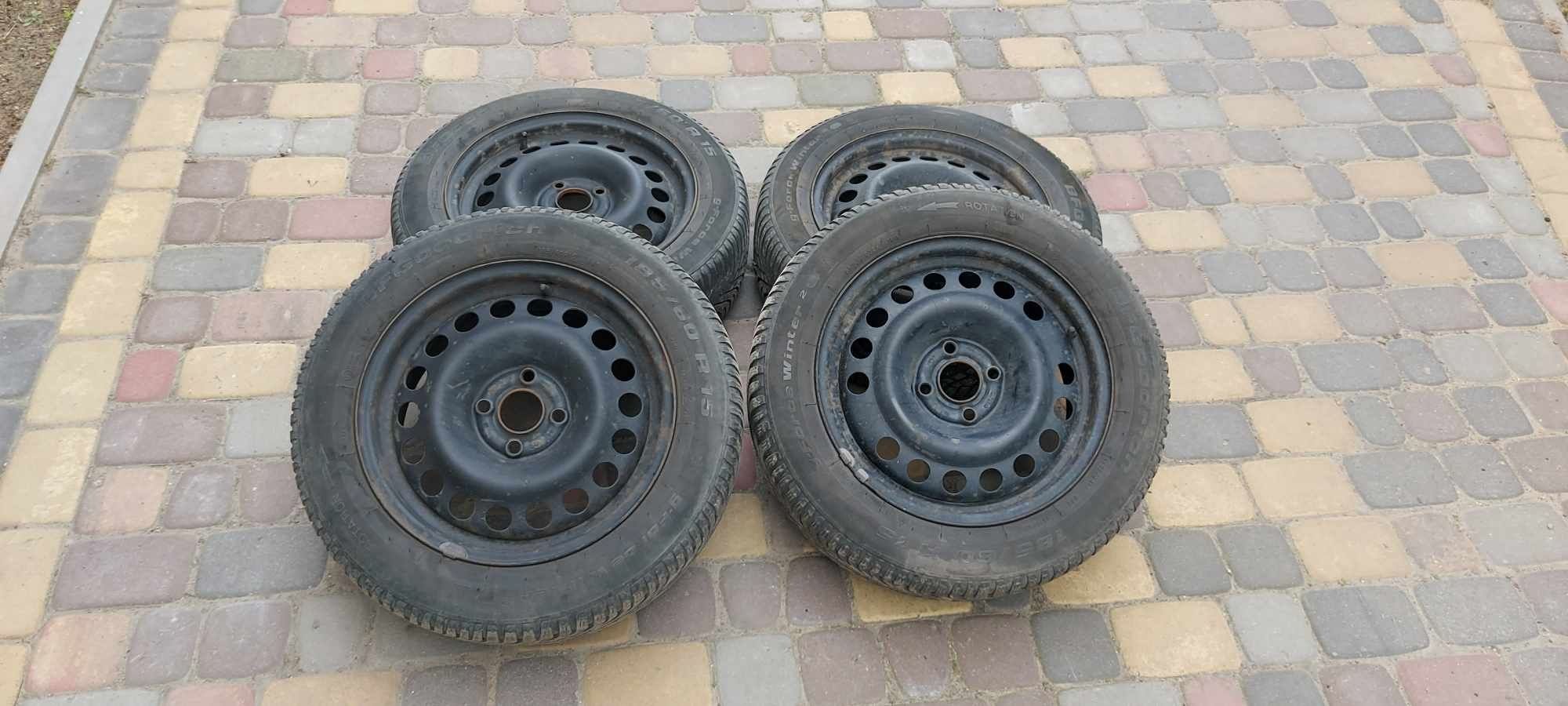 Sprzedam koła Opel 15" 4x100 et 49 oryginal GM opony zimowe 185/60/15