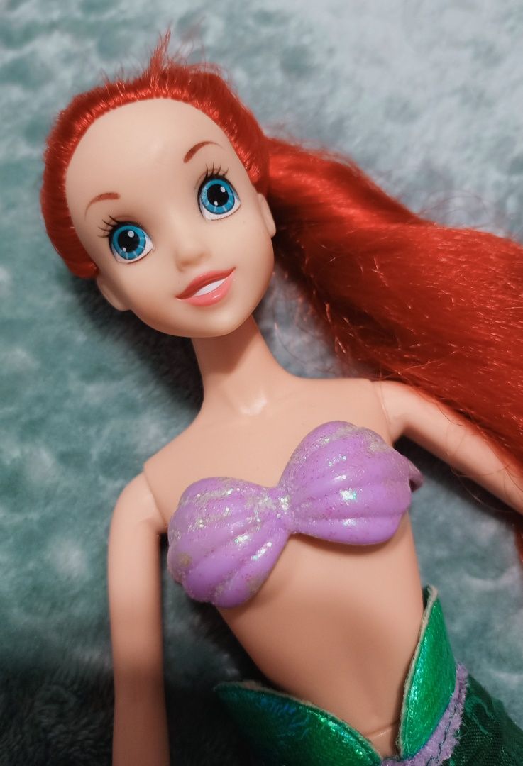 Lalka Barbie Disney Simba syrenka syrena Arielka długie włosy