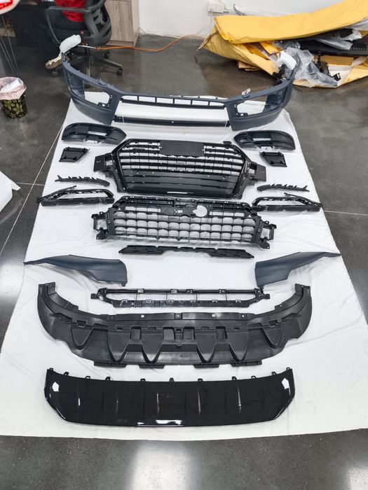 Передній бампер audi q7 4m 2015-2019р/Audi Q7 4M/ауді ку7 +Підрешітник
