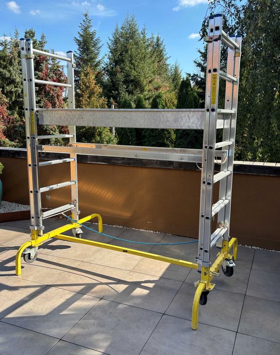 Rusztowanie aluminiowe jezdne Drabex RJ220. Wys. robocza do 4,2 m