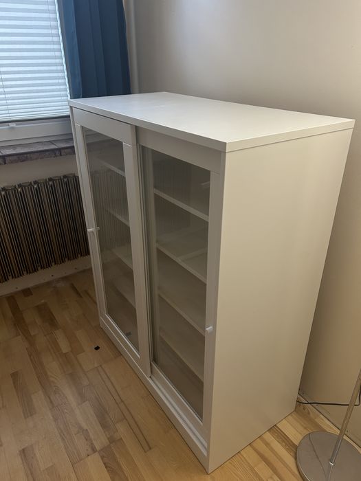 IKEA SYVDE Szafka z drzwiami szklanymi,100x123 cm