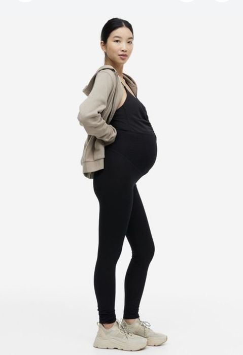 Теплі лосіни для вагітної, лосіни на хутрі на вагітну, р. L-XL, 48-50