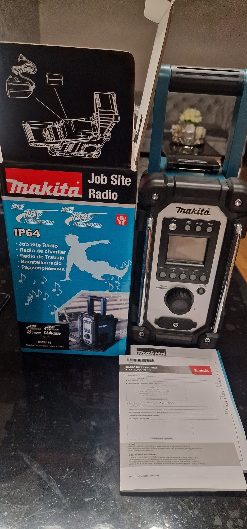 Radio budowlane Makita DMR116 IP nowe