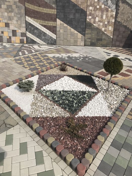 Тротуарна плитка,Бордюри,Цегла,Декоративне каміння