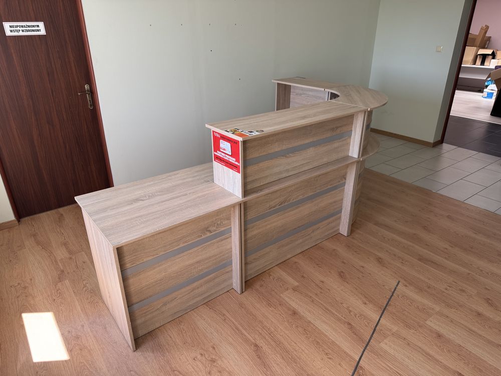 Lada biurko na recepcję dąb sonoma