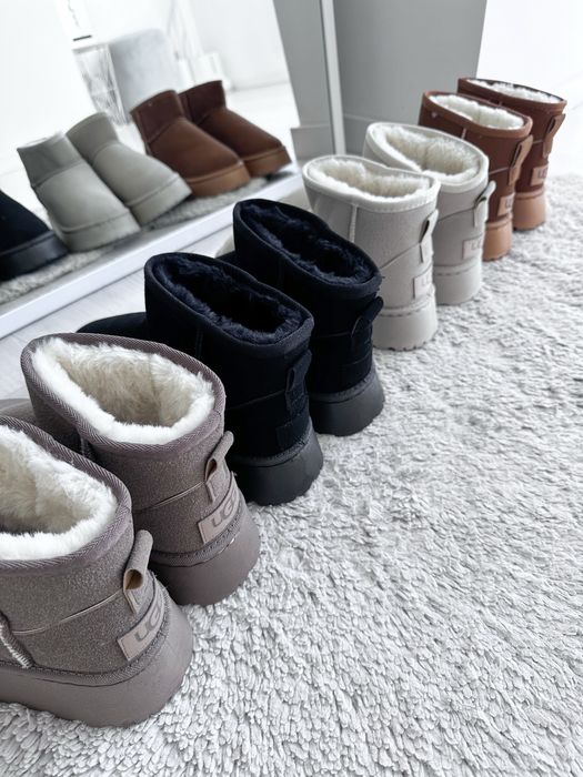 Уггі з значком UGG на платформі, угги UGG platform