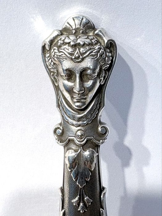 Magnífico raro antigo sinete / carimbo de lacre em prata