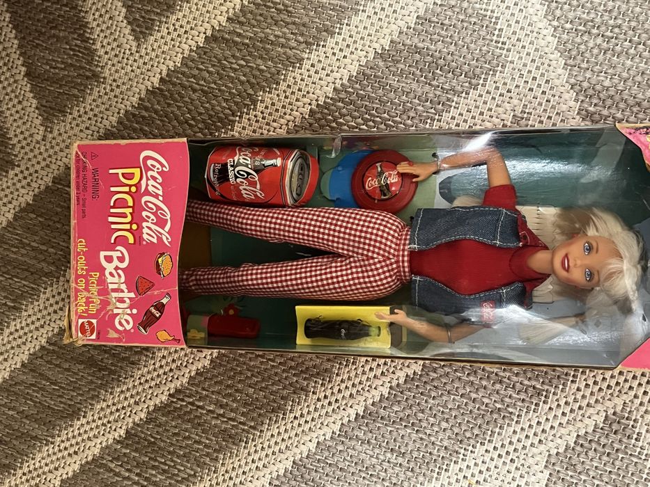 Barbie Coca cola picnic Лялька барбі вінтаж у коробці