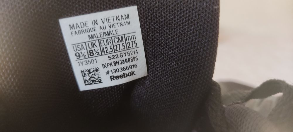 Sapatilhas desportivas da Reebok.