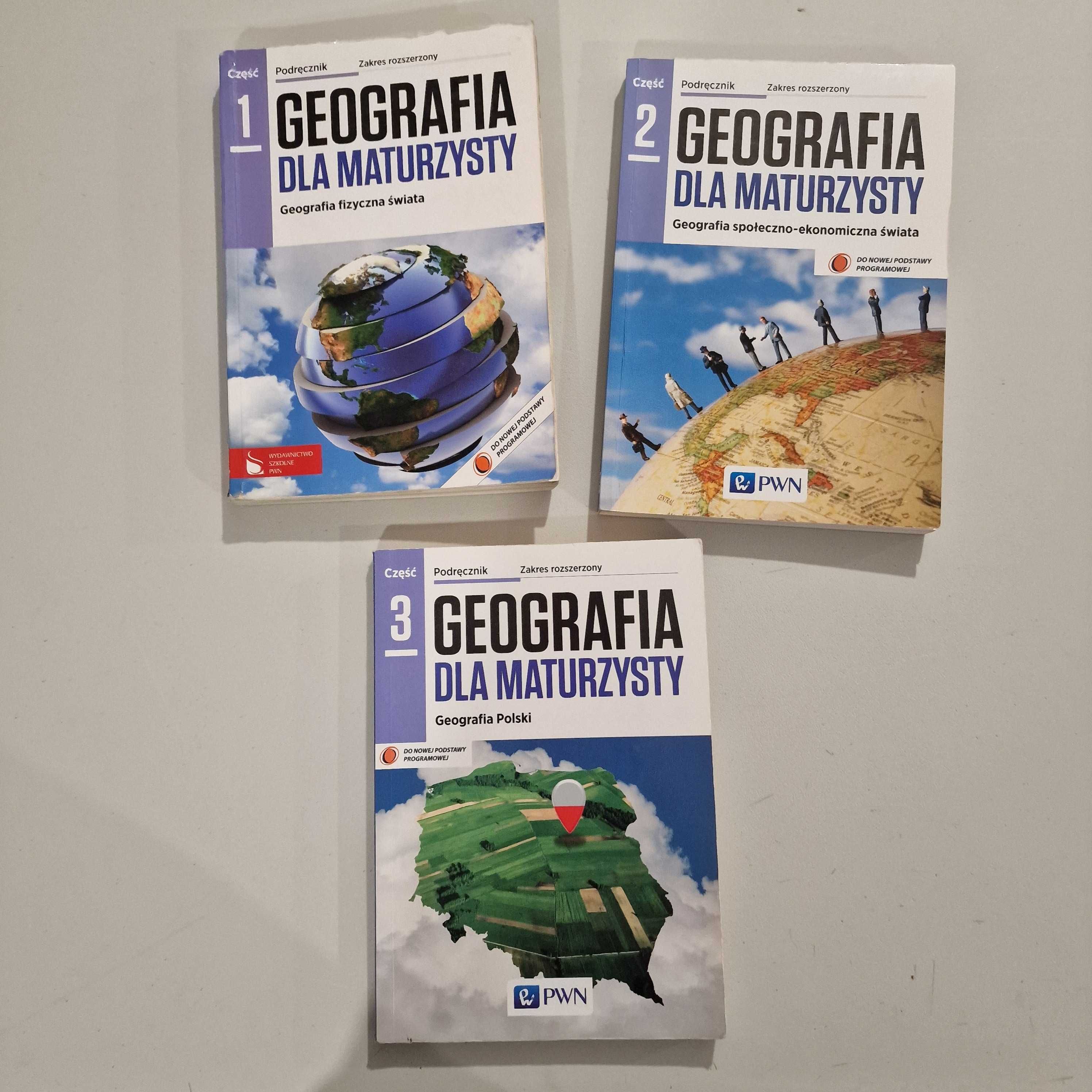 Geografia dla maturzysty - 3 części