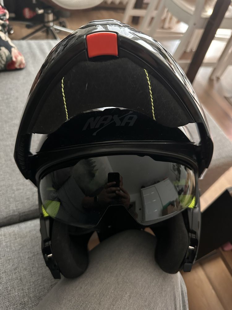 Kask Naxa XXL czarny rozm 63 - 64 szczękowy