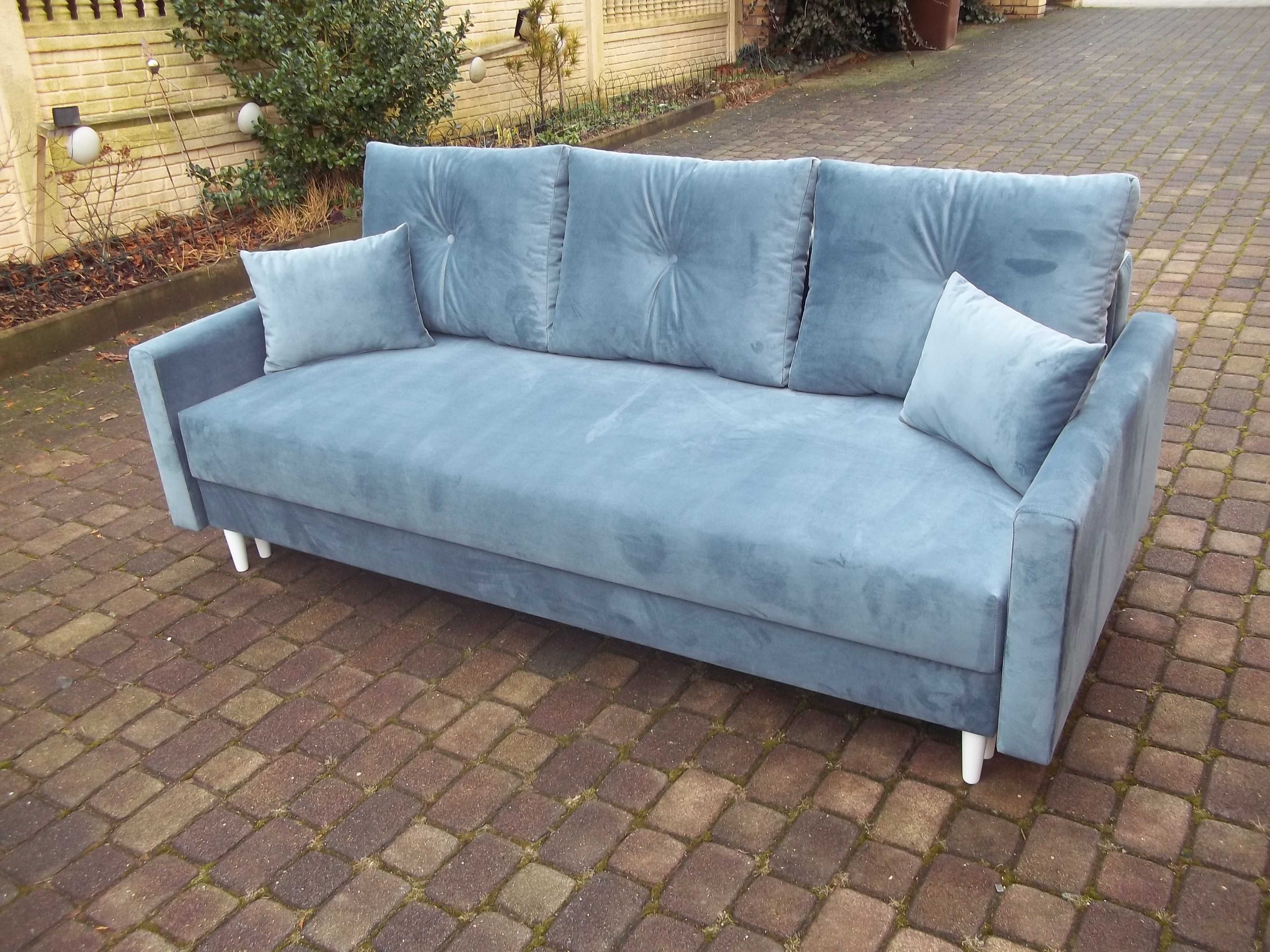 kanapa/sofa w stylu skandynawskim-wygodna pow spania/ sprężyny