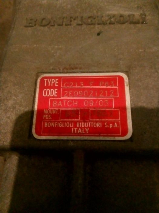 Motor redutor bonfiglioni