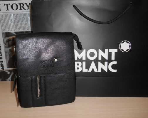 Męska torba Listonoszka MONT BLANC, skóra, Niemcy 0825-1