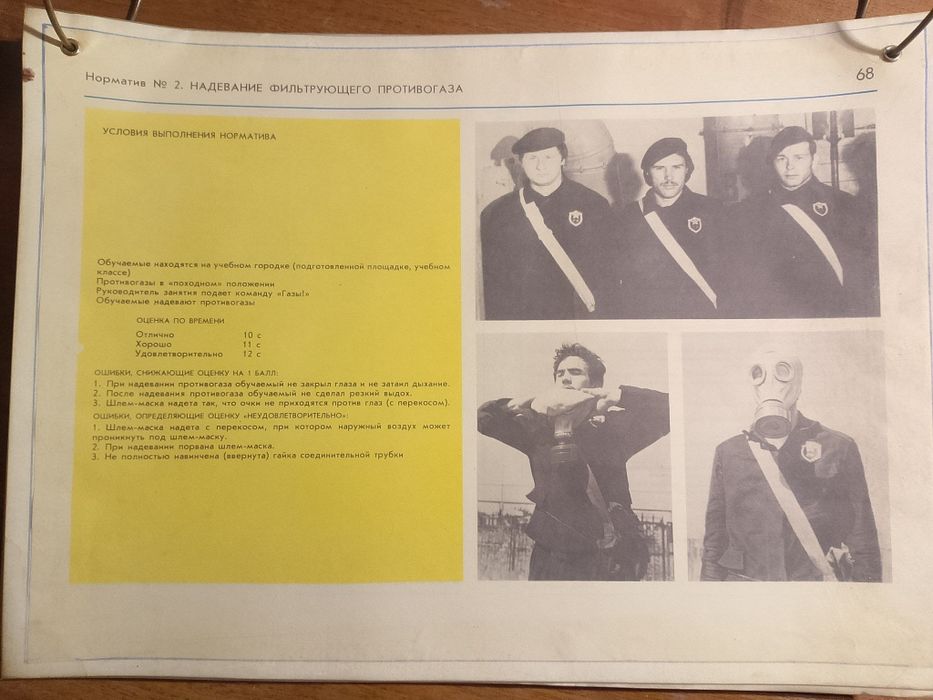 Плакаты гражданской обороны, Нормативы ГО. Издание 4, год 1985