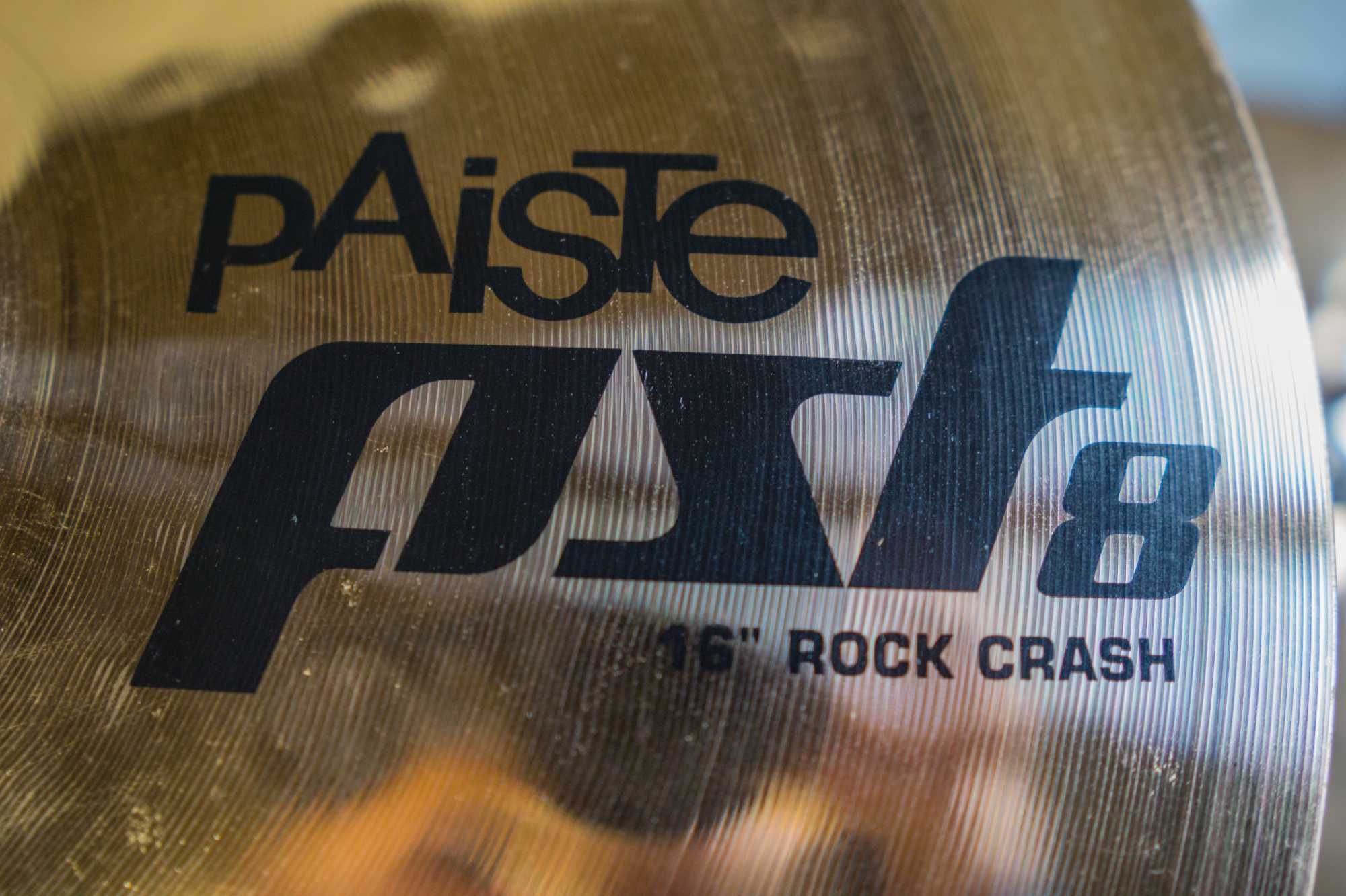 Talerz Paiste Pst8 Rock crash 16' perkusja bdb stan