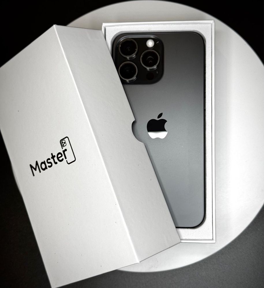 Apple Iphone 15 PRO MAX 256gb Black jak nowy 100% bat 6msc gwarancji