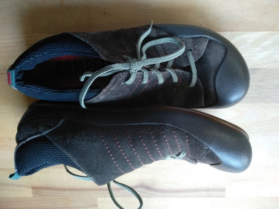 CAMPER | sapatos camurça castanhos