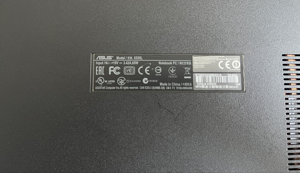Ноутбук ASUS X555LN (X555LN-XO031D)