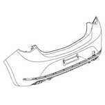 Zderzak tylny 13369123 (Astra J Hatchback 5D)