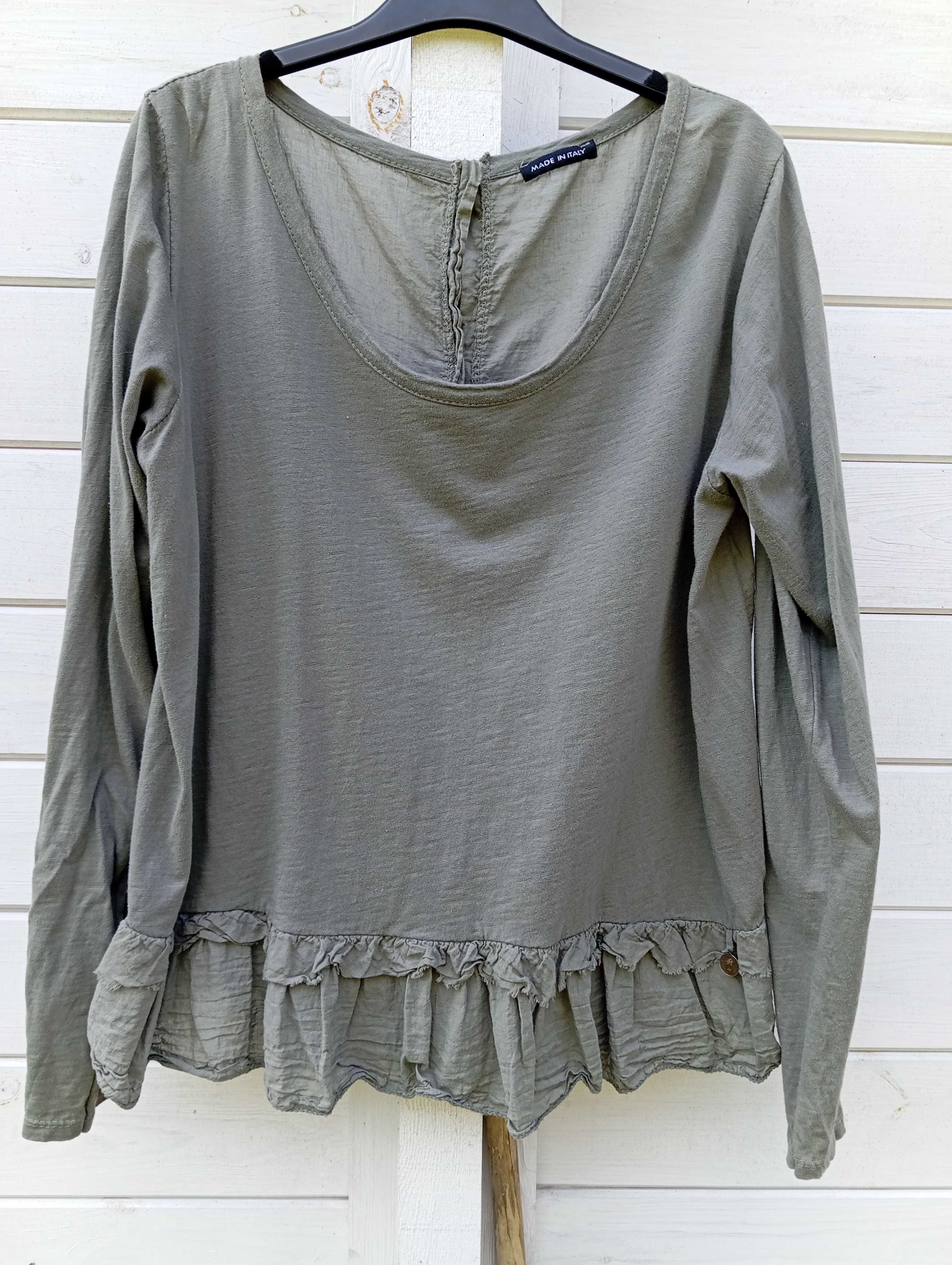 Sukieneczka + bluzeczka w kolorach khaki - M/L