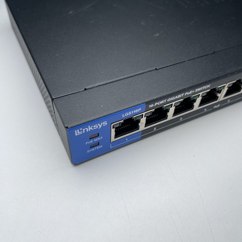 Switch Linksys LGS116P-EU 16-portowy gigabitowy