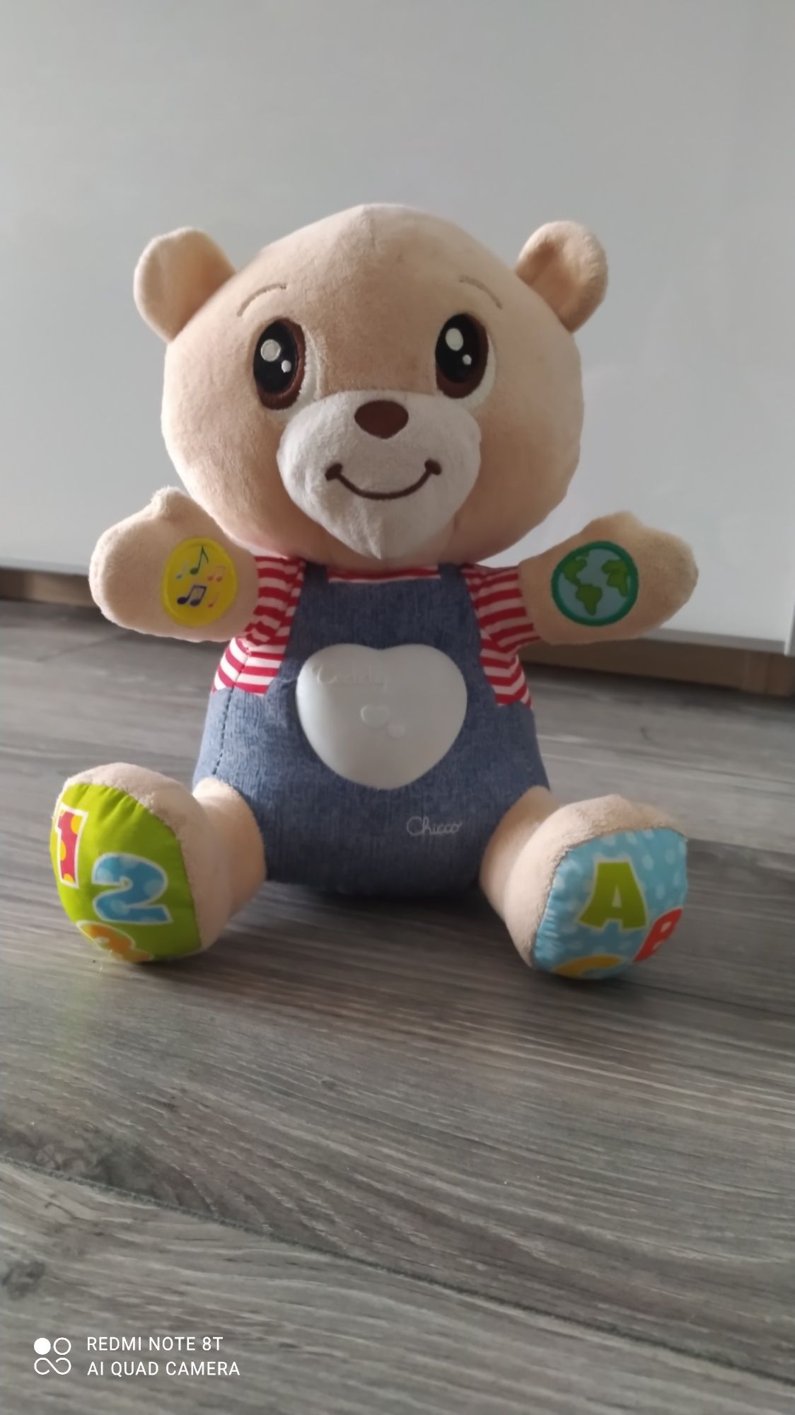 Chicco, Teddy, Miś okazujący uczucia, zabawka edukacyjna, dwujęzyczna,