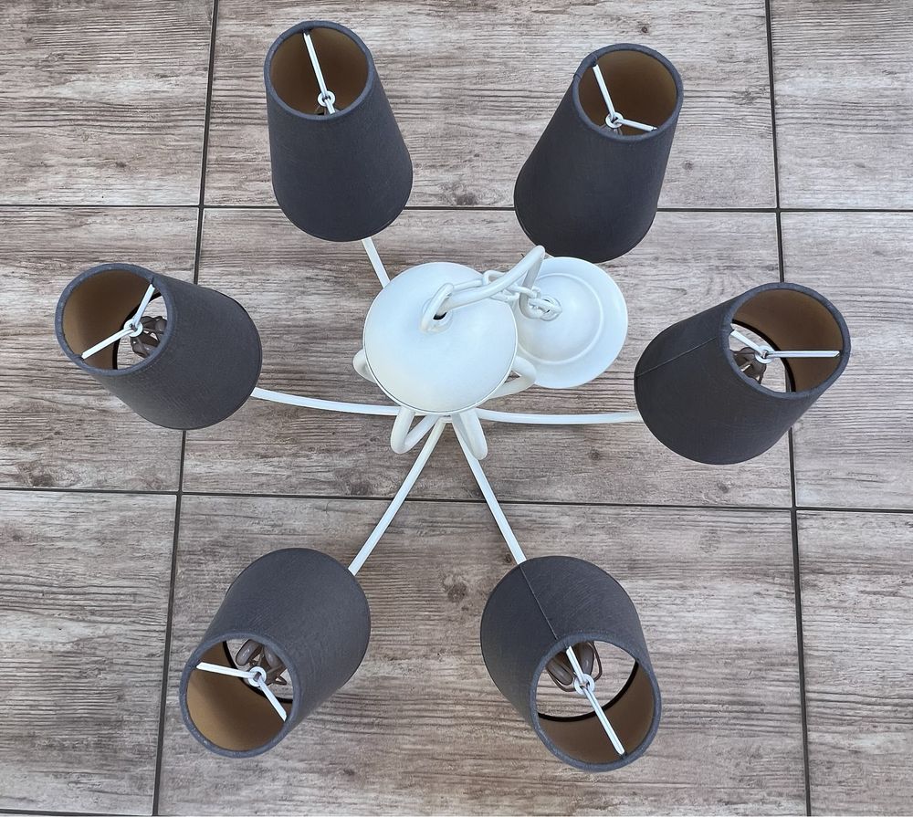 Lampa Sufitowa Wisząca z Abażurami
