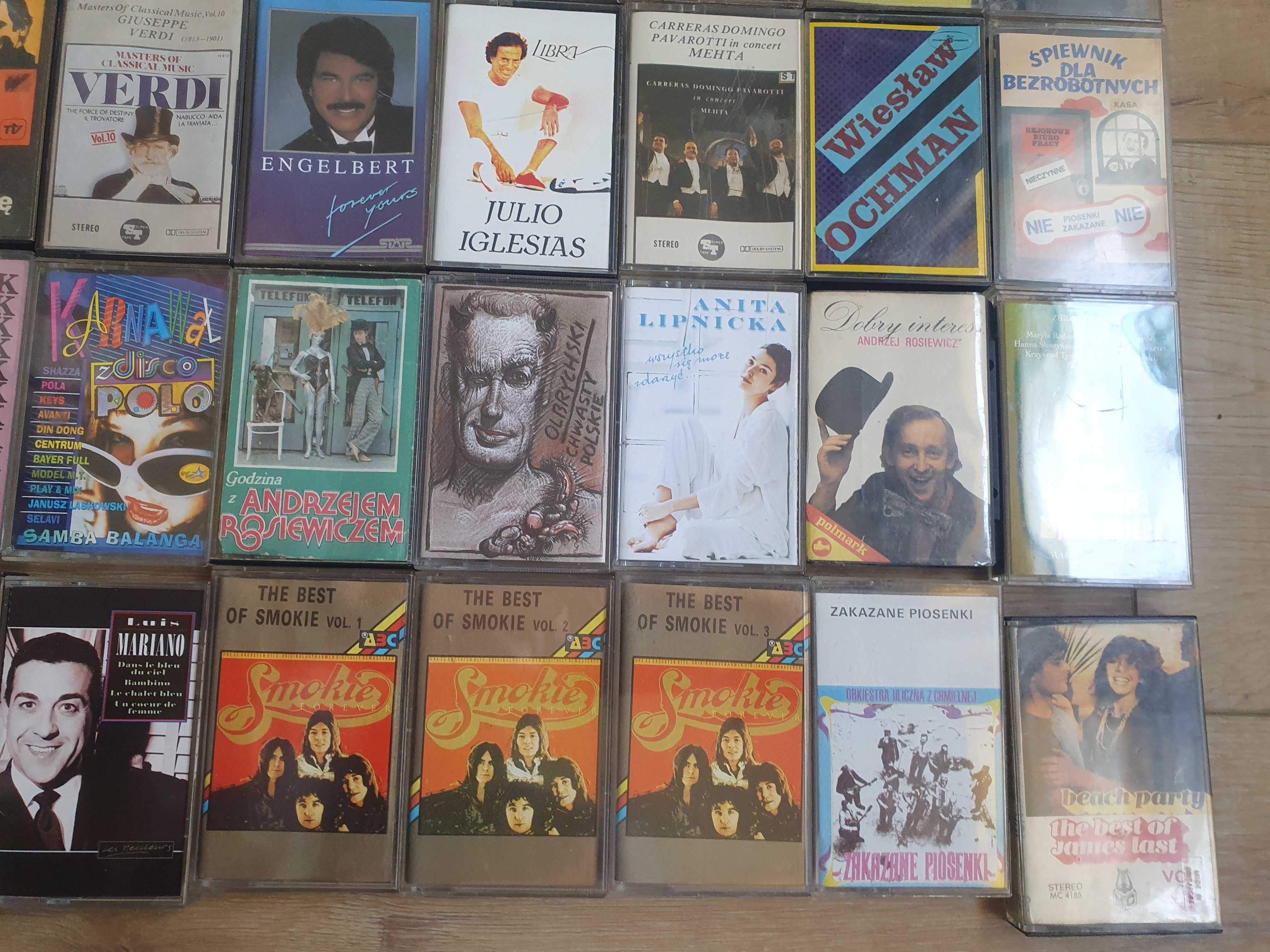 Kasety megnetofonowe kolekcja retro audio 31 sztuk